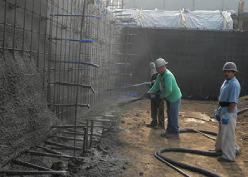 Highway soil nail retaining wall corridor in Boise, Idaho